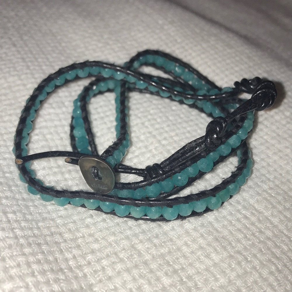 Chan Luu aqua wrap bracelet.